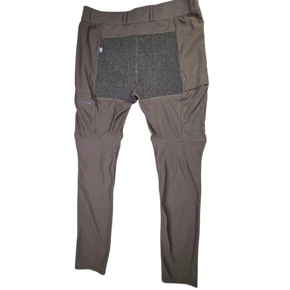 FjallRaven Pants Mens 32-30 Dk Gray Reinforced Trousers Hiking Outdoor Trekking - Picture 8 of 11
